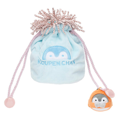 Koupen-chan Anemone Drawstring Pouch with Mascot Plush