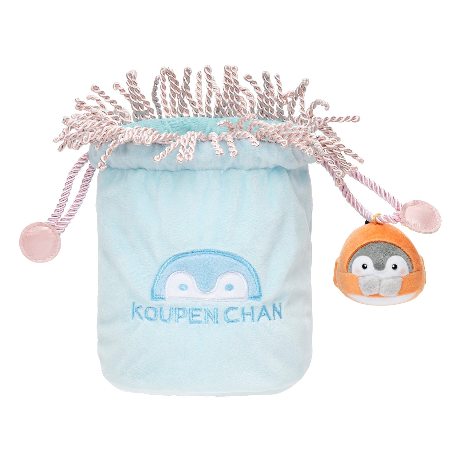 Koupen-chan Anemone Drawstring Pouch with Mascot Plush