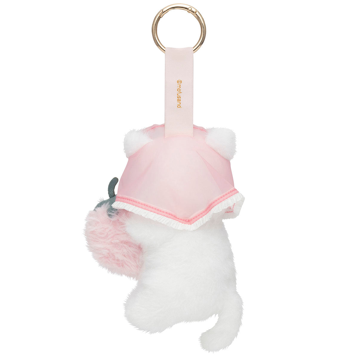 mofusand MERCI STRAWBERRY Plush Mascot Strawberry and White Cat