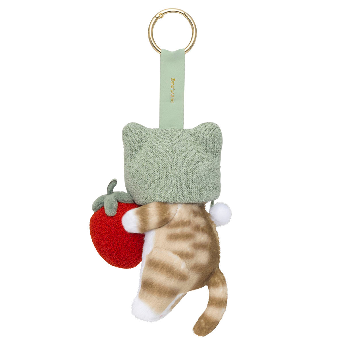 Mofusand Merci Strawberry Mascot Keychain Tabby Cat Plush