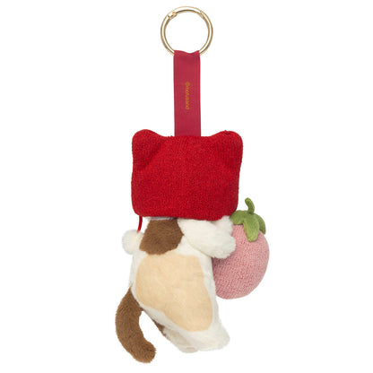 mofusand MERCI STRAWBERRY Mascot Plush Calico Cat Toy