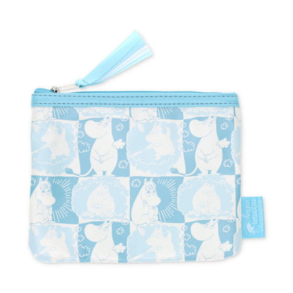 Zowie Moomin Flat Pouch Daydreaming in Moominvalley Synthetic Leather Blue