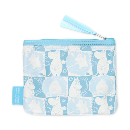 Zowie Moomin Flat Pouch Daydreaming in Moominvalley Synthetic Leather Blue