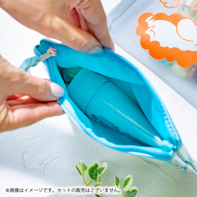 Zowie Moomin Flat Pouch Daydreaming in Moominvalley Synthetic Leather Blue