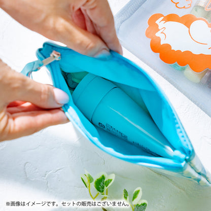 Zowie Moomin Flat Pouch Daydreaming in Moominvalley Synthetic Leather Blue