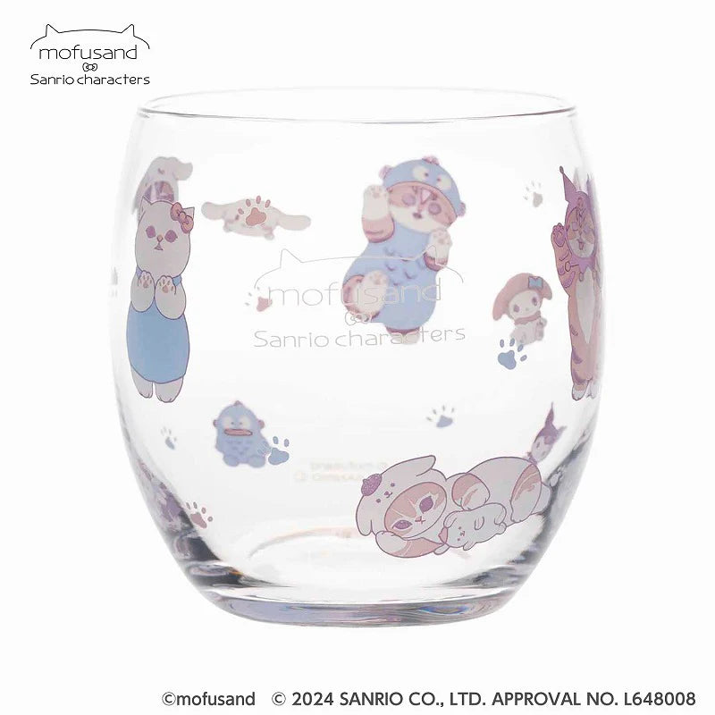 Mofusand x Sanrio Characters Glass Mug