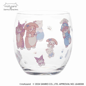 Mofusand x Sanrio Characters Glass Mug