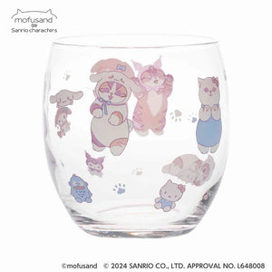 Mofusand x Sanrio Characters Glass Mug