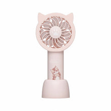 قم بتحميل الصورة في عارض الصور، Mofusand Pocket Hand Fan - Pink (FedEx Shiiping ONLY)