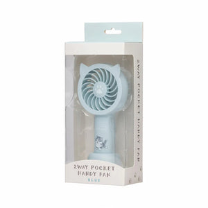 Mofusand Pocket Hand Fan - Blue (FedEx Shiiping ONLY)