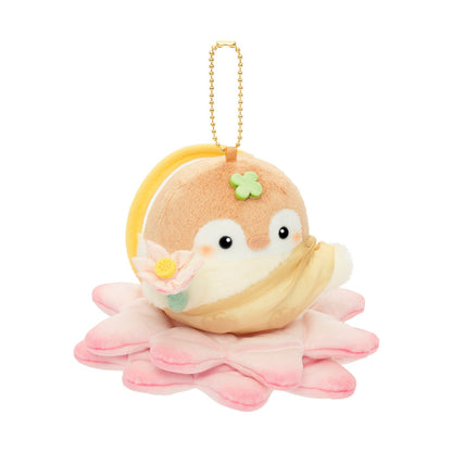Gray Parker Service Koupen-chan Buddha Mascot Plush on Lotus