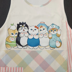 Mofusand x Sanrio Characters Kitchen Apron