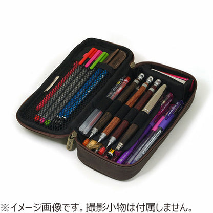 LOONLOON 664 Wood Pen Case Brown