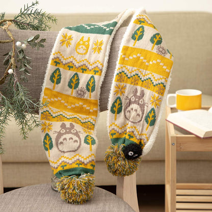 My Neighbor Totoro Ponpon Kurosuke Scarf (Kid Size)