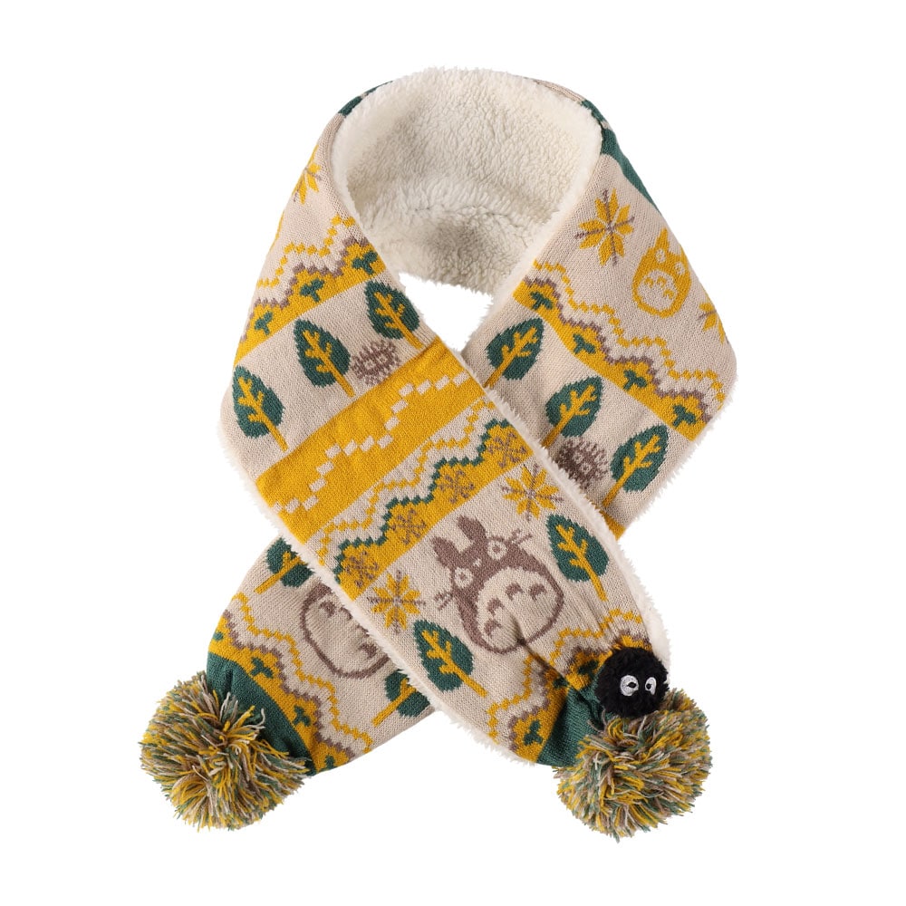 My Neighbor Totoro Ponpon Kurosuke Scarf (Kid Size)