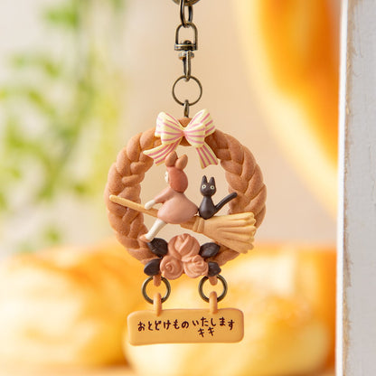 Studio Ghibli Kiki's Delivery Service Bread Wreath Keychain