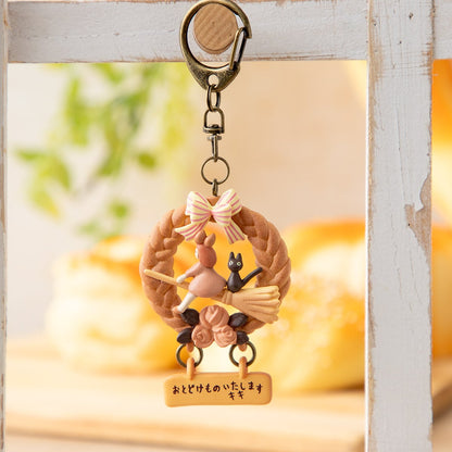 Studio Ghibli Kiki's Delivery Service Bread Wreath Keychain
