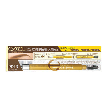 Excel  Powder & Pencil Eyebrow EX (PD13: Ash Gray)