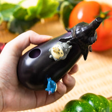 قم بتحميل الصورة في عارض الصور، My Neighbor Totoro Vegetable Vase (Eggplant)- Studio Ghibli