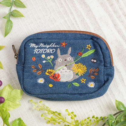 My Neighbor Totoro Denim Series Mini Pouch Wreath 4990593489435