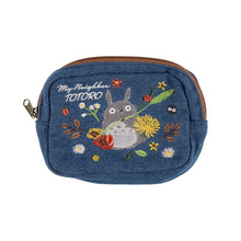 قم بتحميل الصورة في عارض الصور، My Neighbor Totoro Denim Mini Pouch Bag -Ghibli Studio