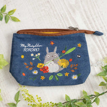 قم بتحميل الصورة في عارض الصور، My Neighbor Totoro Denim Pouch Bag -Ghibli Studio