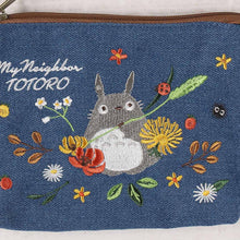 قم بتحميل الصورة في عارض الصور، My Neighbor Totoro Denim Pouch Bag -Ghibli Studio