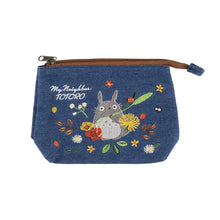 قم بتحميل الصورة في عارض الصور، My Neighbor Totoro Denim Pouch Bag -Ghibli Studio