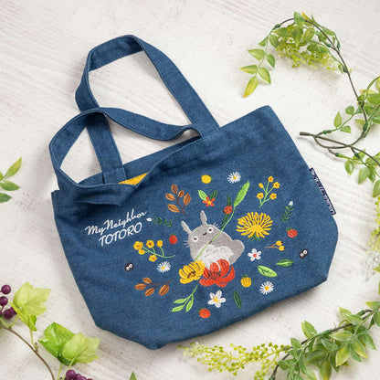 My Neighbor Totoro Denim Series Wreath Lunch Tote Bag 4990593489459