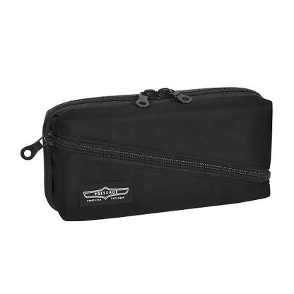 Kutsuwa Preserve Pencil Case Black 8.27in x 3.94in x 2.17in