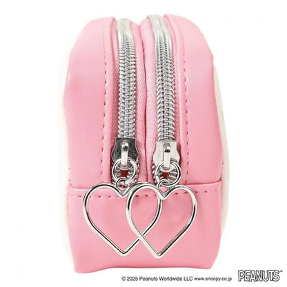 KUTSUWA Snoopy 2-Compartment Pen Case 678SQ Pink