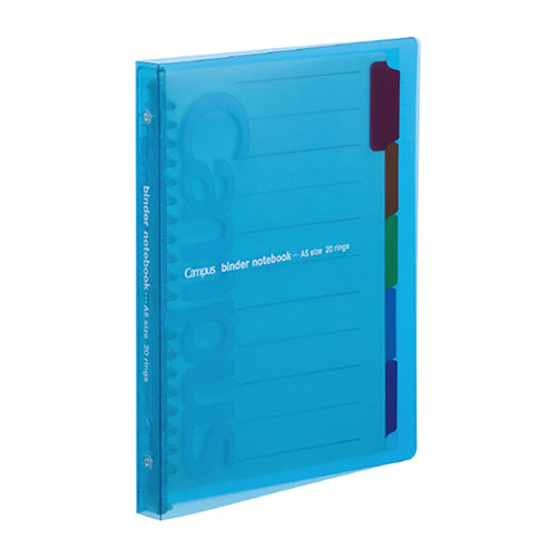 Kokuyo Slide Binder Slim A5 20-Hole Notebook Blue