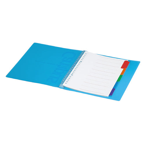 Kokuyo Slide Binder Slim A5 20-Hole Notebook Blue