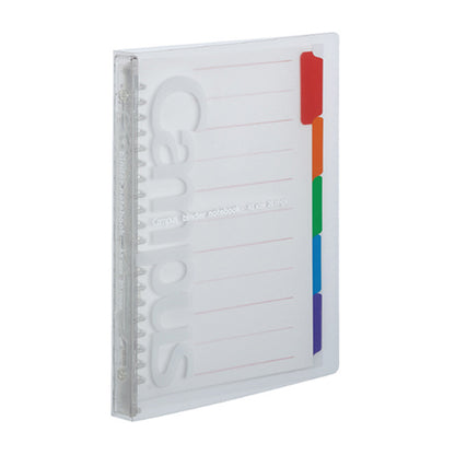 Kokuyo Slide Binder Slim A5 20-Hole Notebook Transparent