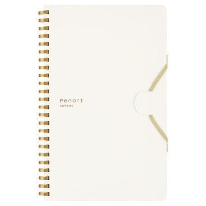Kokuyo Penott Soft Ring Notebook 5mm Grid A5 Modified White