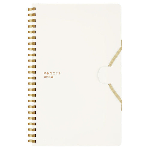 Kokuyo Penott Soft Ring Notebook 5mm Grid A5 Modified White