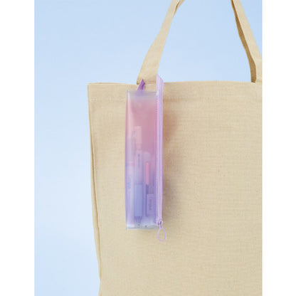 Kokuyo Campus Clear Pen Case Tray Convertible Citrus Green