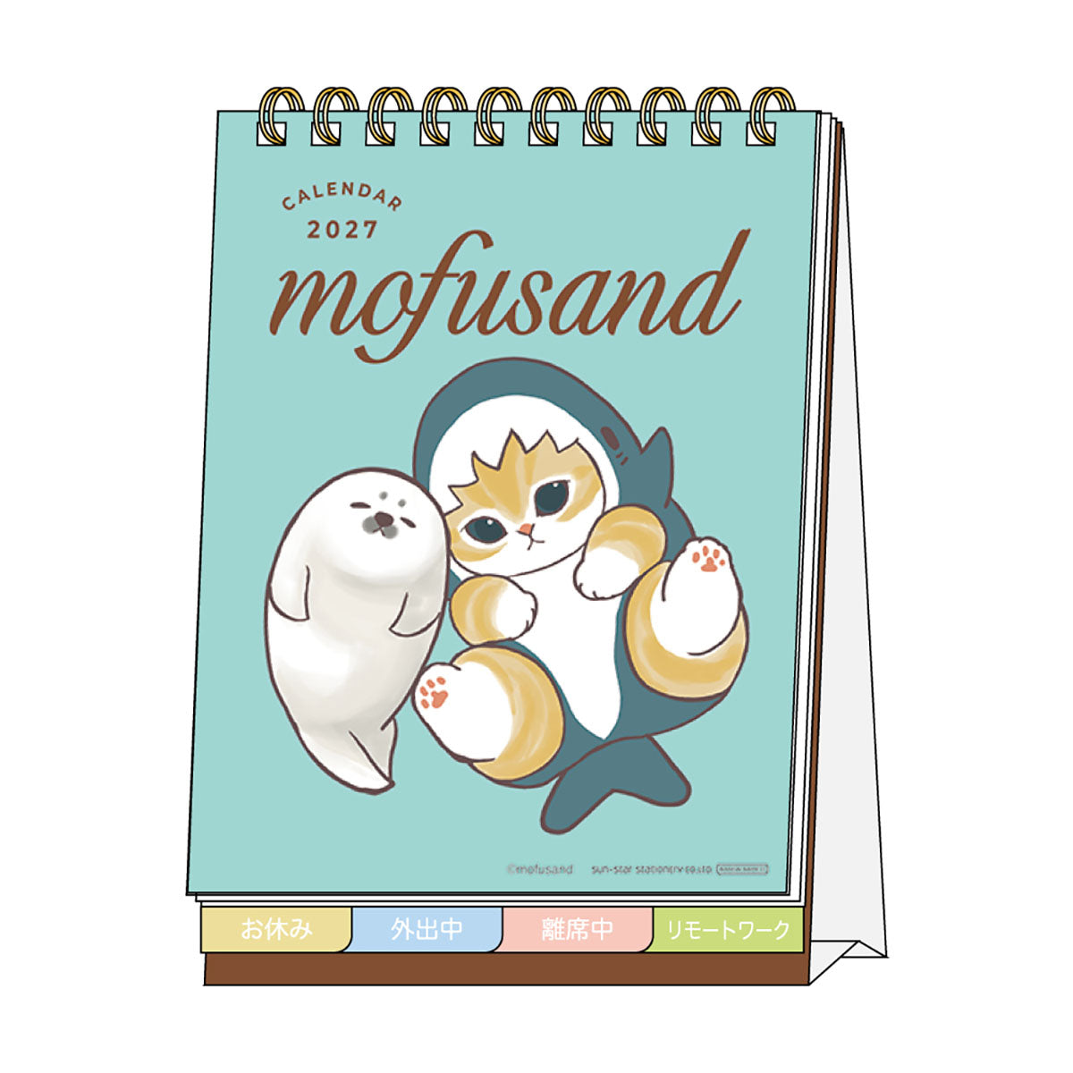 Mofusand 2027 Message Desk Calendar 4901770051369