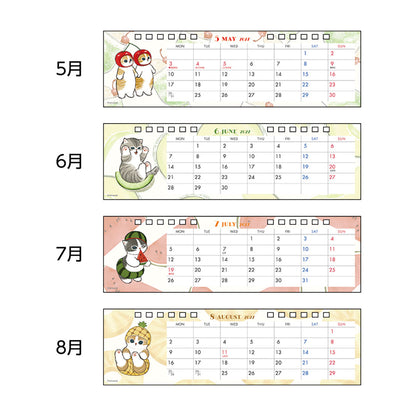 Mofusand 2027 Slim Desk Calendar 4901770051444