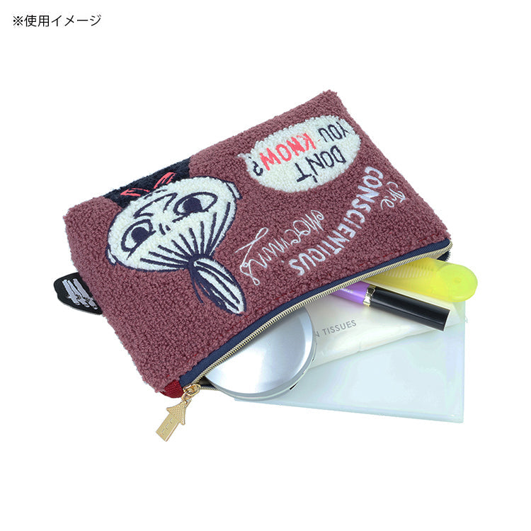 Sun-Star Stationery Moomin Little My Sagara Embroidery Cosmetic Pouch