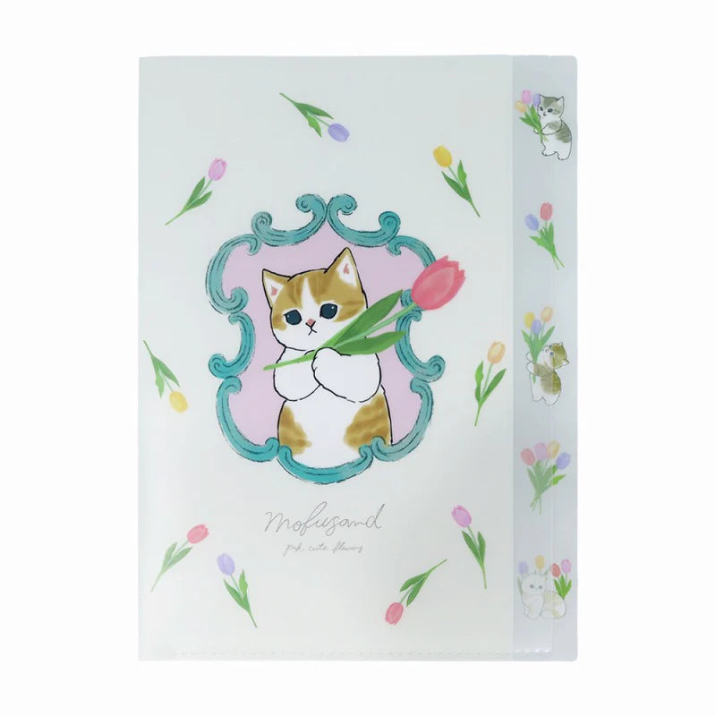 Mofusand Flower 5 Pockets Clear File