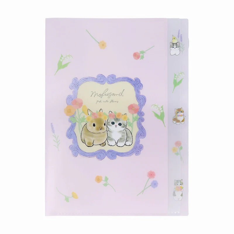 Mofusand Flower 5 Pockets Clear File