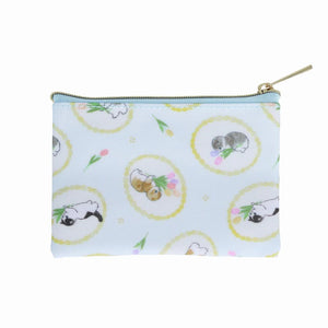 Mofusand Flower Mini Pouch (Blue)