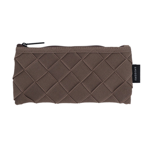 Sun-Star Stationery AMUGOMU Flat Pen Case Brown 7.5in