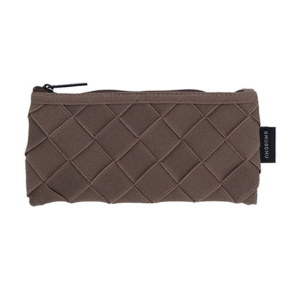 Sun-Star Stationery AMUGOMU Flat Pen Case Brown 7.5in