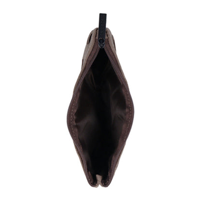 Sun-Star Stationery AMUGOMU Flat Pen Case Brown 7.5in