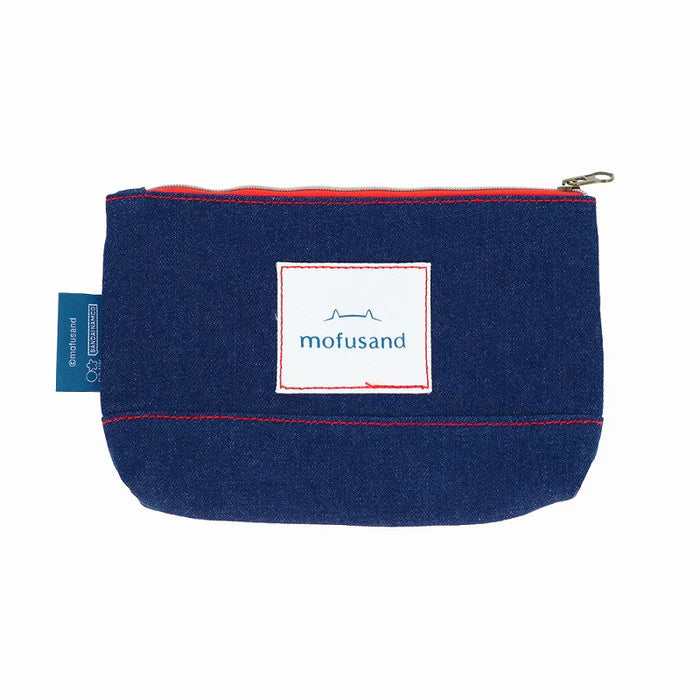 Mofusand Denim Pouch Flat (Hamburger Nyan)