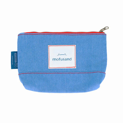 Mofusand Denim Pouch Flat (Cream Soda Nyan)