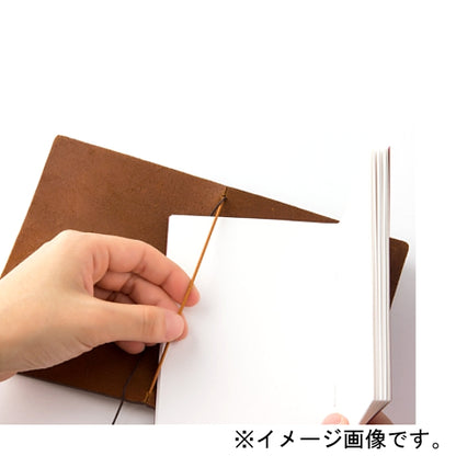 TRAVELER'S COMPANY Notebook Genuine Leather Cover Passport Size Camel