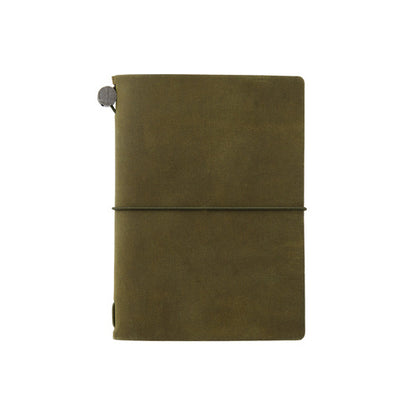 Traveler's Company Traveler's Notebook Passport Size Leather Journal Olive